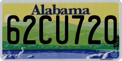 AL license plate 62CU720