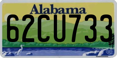 AL license plate 62CU733