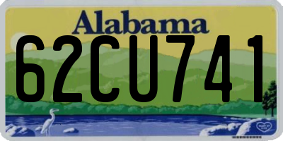 AL license plate 62CU741