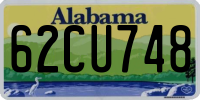 AL license plate 62CU748