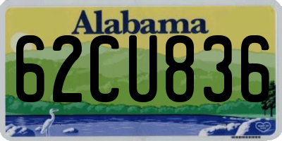 AL license plate 62CU836