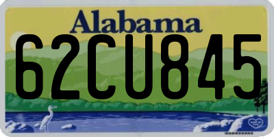 AL license plate 62CU845
