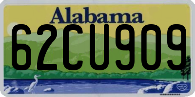 AL license plate 62CU909