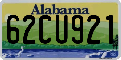AL license plate 62CU921
