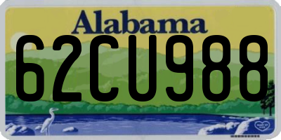 AL license plate 62CU988