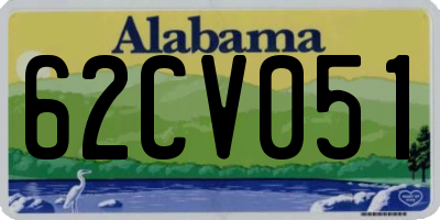 AL license plate 62CV051
