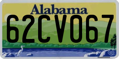 AL license plate 62CV067