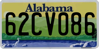 AL license plate 62CV086