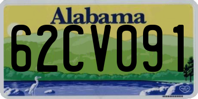 AL license plate 62CV091