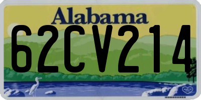 AL license plate 62CV214