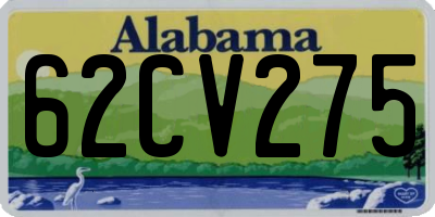 AL license plate 62CV275