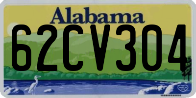 AL license plate 62CV304