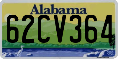 AL license plate 62CV364