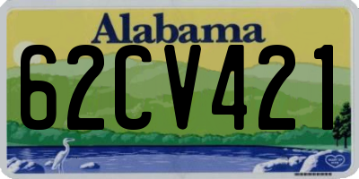 AL license plate 62CV421