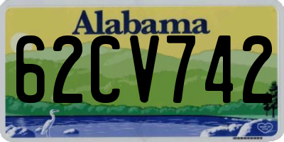AL license plate 62CV742