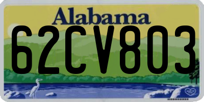 AL license plate 62CV803