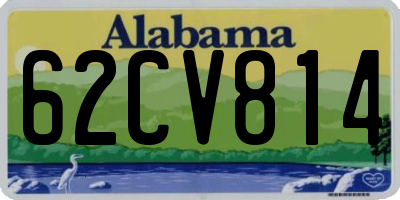 AL license plate 62CV814