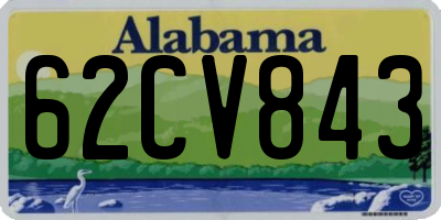 AL license plate 62CV843