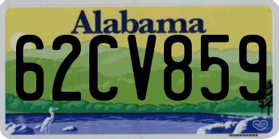 AL license plate 62CV859