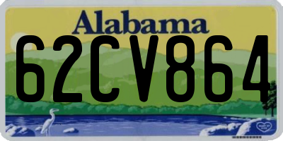 AL license plate 62CV864