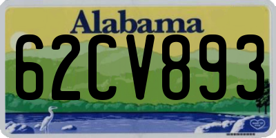 AL license plate 62CV893