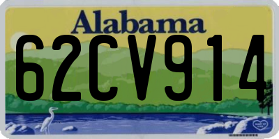 AL license plate 62CV914