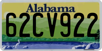 AL license plate 62CV922