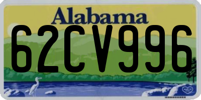 AL license plate 62CV996