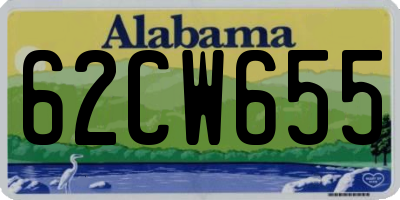 AL license plate 62CW655