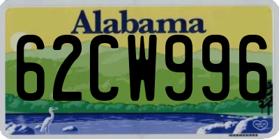 AL license plate 62CW996
