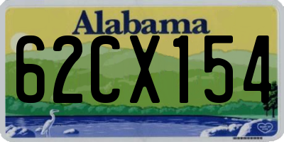 AL license plate 62CX154