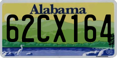AL license plate 62CX164