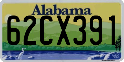 AL license plate 62CX391