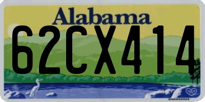 AL license plate 62CX414