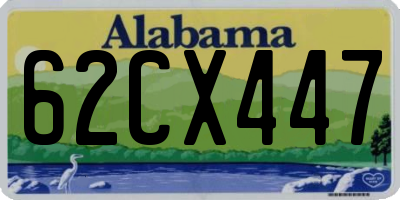 AL license plate 62CX447