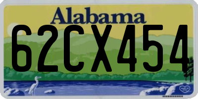 AL license plate 62CX454