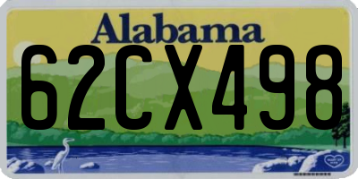 AL license plate 62CX498