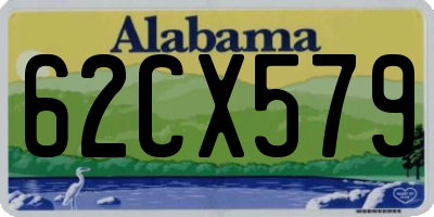 AL license plate 62CX579