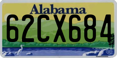 AL license plate 62CX684