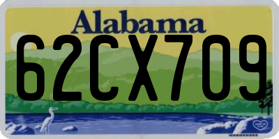 AL license plate 62CX709