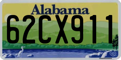 AL license plate 62CX911