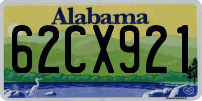AL license plate 62CX921