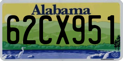 AL license plate 62CX951