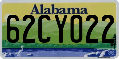 AL license plate 62CY022