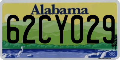 AL license plate 62CY029