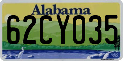 AL license plate 62CY035