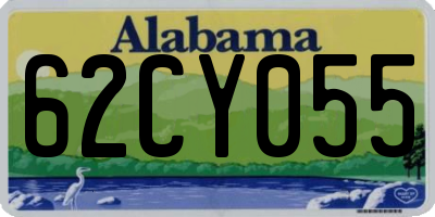 AL license plate 62CY055