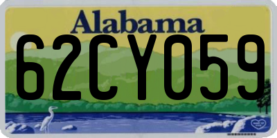 AL license plate 62CY059