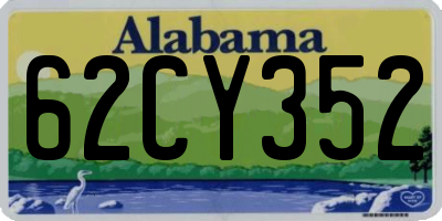 AL license plate 62CY352