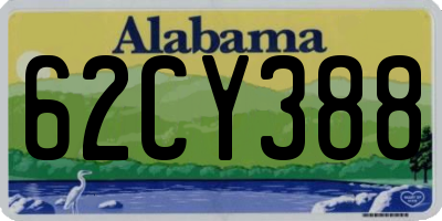 AL license plate 62CY388